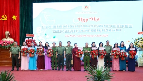 Công an Tây Ninh: Họp mặt kỷ niệm 1985 năm Khởi nghĩa Hai Bà Trưng, 115 năm ngày Quốc tế Phụ nữ 8.3