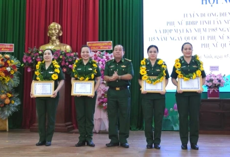 Hội Phụ nữ Biên phòng Tây Ninh: Biểu dương phụ nữ điển hình tiên tiến giai đoạn 2020-2025