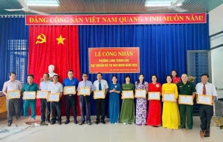 Phường Long Thành Bắc, thị xã Hoà Thành đạt chuẩn đô thị văn minh