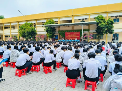 Châu Thành: Tuyên truyền, hướng nghiệp tuyển sinh quân sự cho học sinh