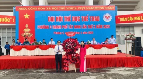 Thành phố Tây Ninh: Phường 3 tổ chức Đại hội thể dục, thể thao lần thứ X năm 2025