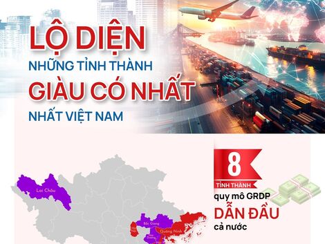 Lộ diện những tỉnh thành giàu có nhất Việt Nam