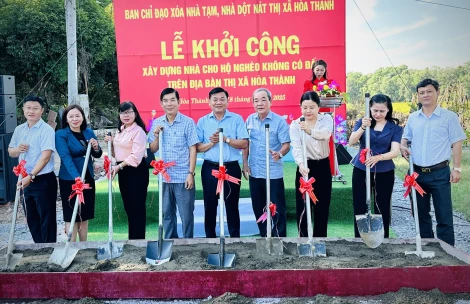 Hoà Thành: Khởi công xây dựng 35 căn nhà đại đoàn kết cho hộ nghèo