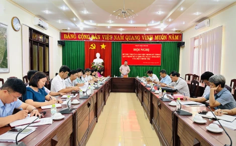 Hoà Thành: Giao ban thực hiện Quy định tiếp công dân quý I.2025