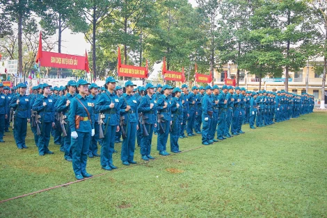 "Tự hào truyền thống 90 năm Dân quân tự vệ"