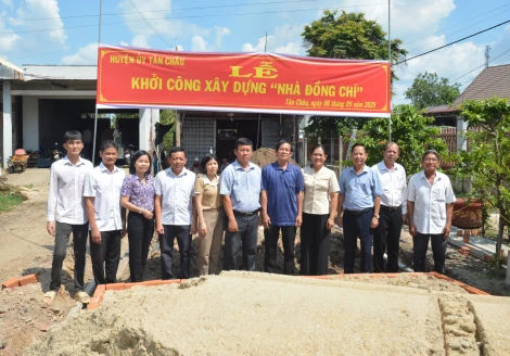 Tân Châu: 3 đảng viên khó khăn về nhà ở được hỗ trợ “Nhà đồng chí”