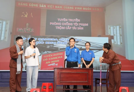 Thanh niên thành phố Tây Ninh sôi nổi tuyên truyền phòng, chống tội phạm trộm cắp tài sản