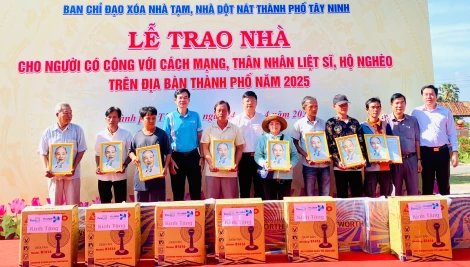 TP. Tây Ninh: Hoàn thành mục tiêu xoá nhà tạm, nhà dột nát năm 2025