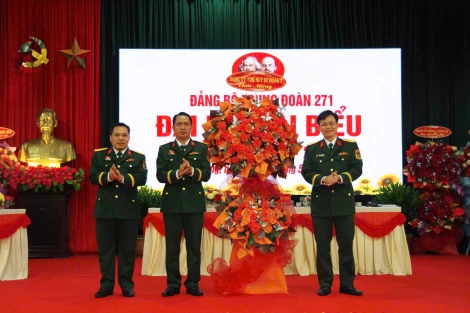 Đảng bộ Trung đoàn 271: Tổ chức thành công Đại hội đại biểu nhiệm kỳ 2025-2030