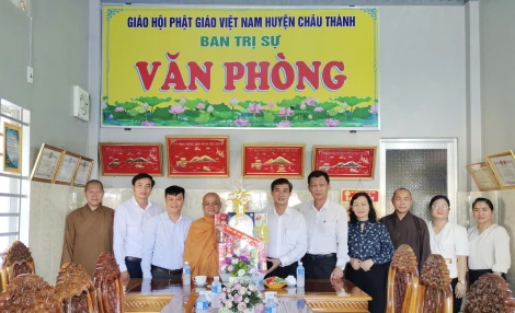 Châu Thành: Thăm các cơ sở tôn giáo nhân Đại lễ Phật đản