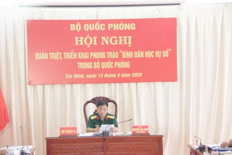 Bộ Quốc phòng quán triệt, triển khai phong trào “Bình dân học vụ số”