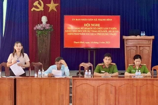 Tân Biên: Đồng loạt triển khai lấy ý kiến Nhân dân góp ý Hiến pháp qua VNeID
