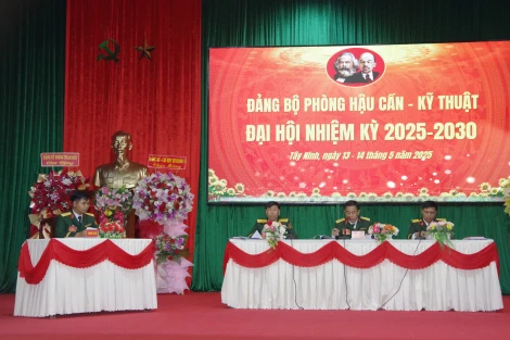 Đảng bộ Phòng Hậu cần - Kỹ thuật, Sư đoàn 5 tổ chức Đại hội nhiệm kỳ 2025-2030