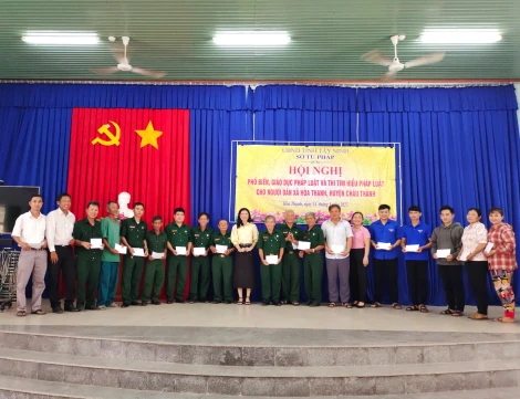 Sở Tư pháp tổ chức tuyên truyền phổ biến pháp luật cho người dân