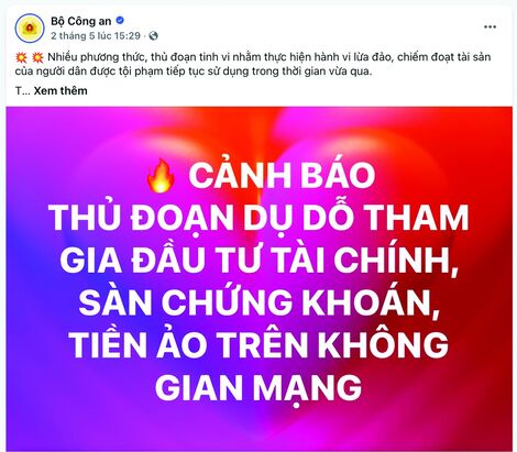 Cảnh giác với thủ đoạn mời gọi đầu tư để lừa đảo