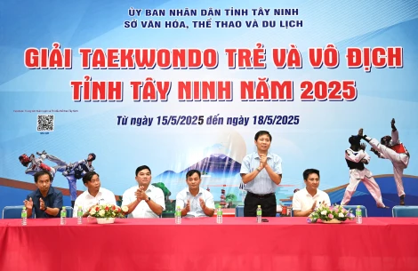 Hơn 300 vận động viên tranh tài Giải Taekwondo trẻ và vô địch tỉnh