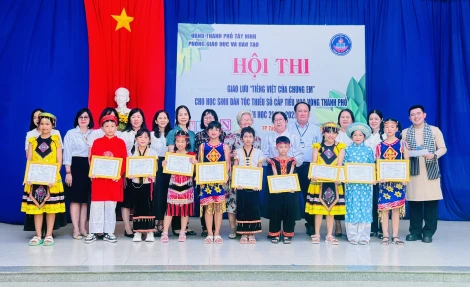 TP. Tây Ninh: Sôi nổi hội thi giao lưu “Tiếng Việt của chúng em”