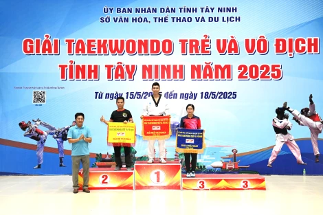 Giải Taekwondo trẻ và vô địch tỉnh: Đội Taekwondo huyện Dương Minh Châu đoạt giải Nhất