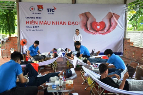 Tân Châu: Tiếp nhận 171 đơn vị máu