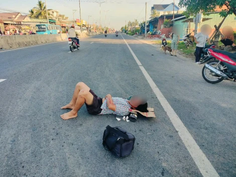 Nguy hiểm từ những chướng ngại vật trên đường