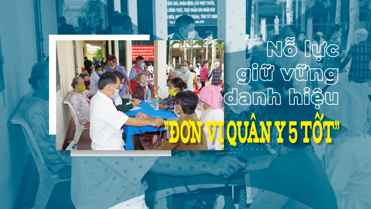 Nỗ lực giữ vững danh hiệu "Đơn vị Quân y 5 tốt"