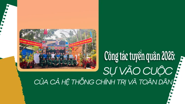Công tác tuyển quân 2025: Sự vào cuộc của cả hệ thống chính trị và toàn dân