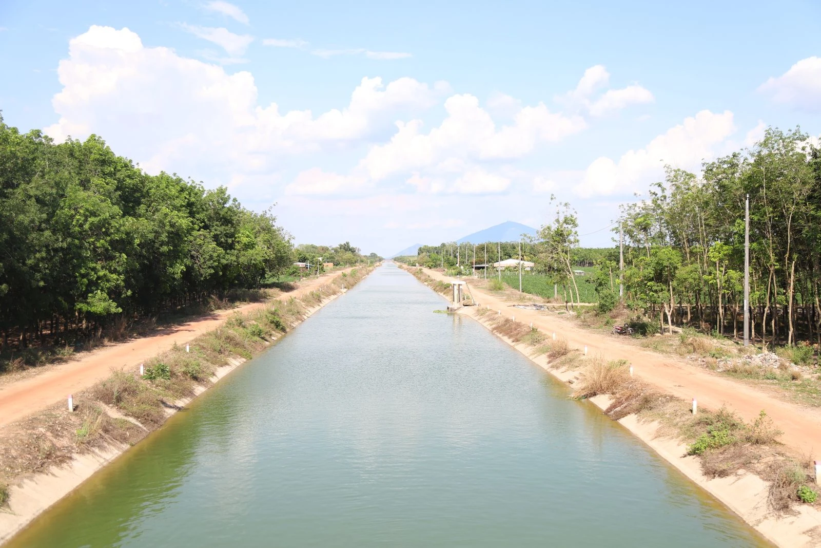 Dòng kênh Tây đưa nước từ hồ Dầu Tiếng đi khắp các cánh đồng Hảo Đước, An Cơ