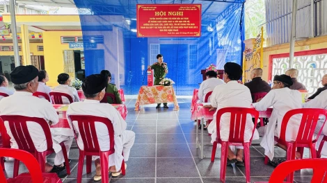 Tuyên truyền bảo đảm an toàn phòng cháy chữa cháy và cứu nạn cứu hộ cho các cơ sở tôn giáo