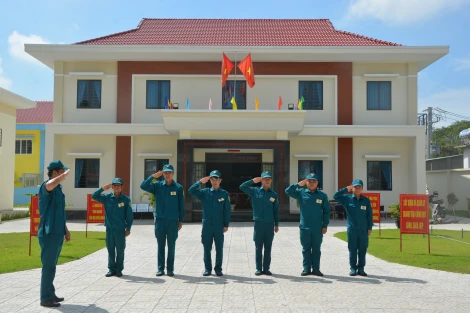 Nét đẹp chính quy ở Ban Chỉ huy Quân sự xã