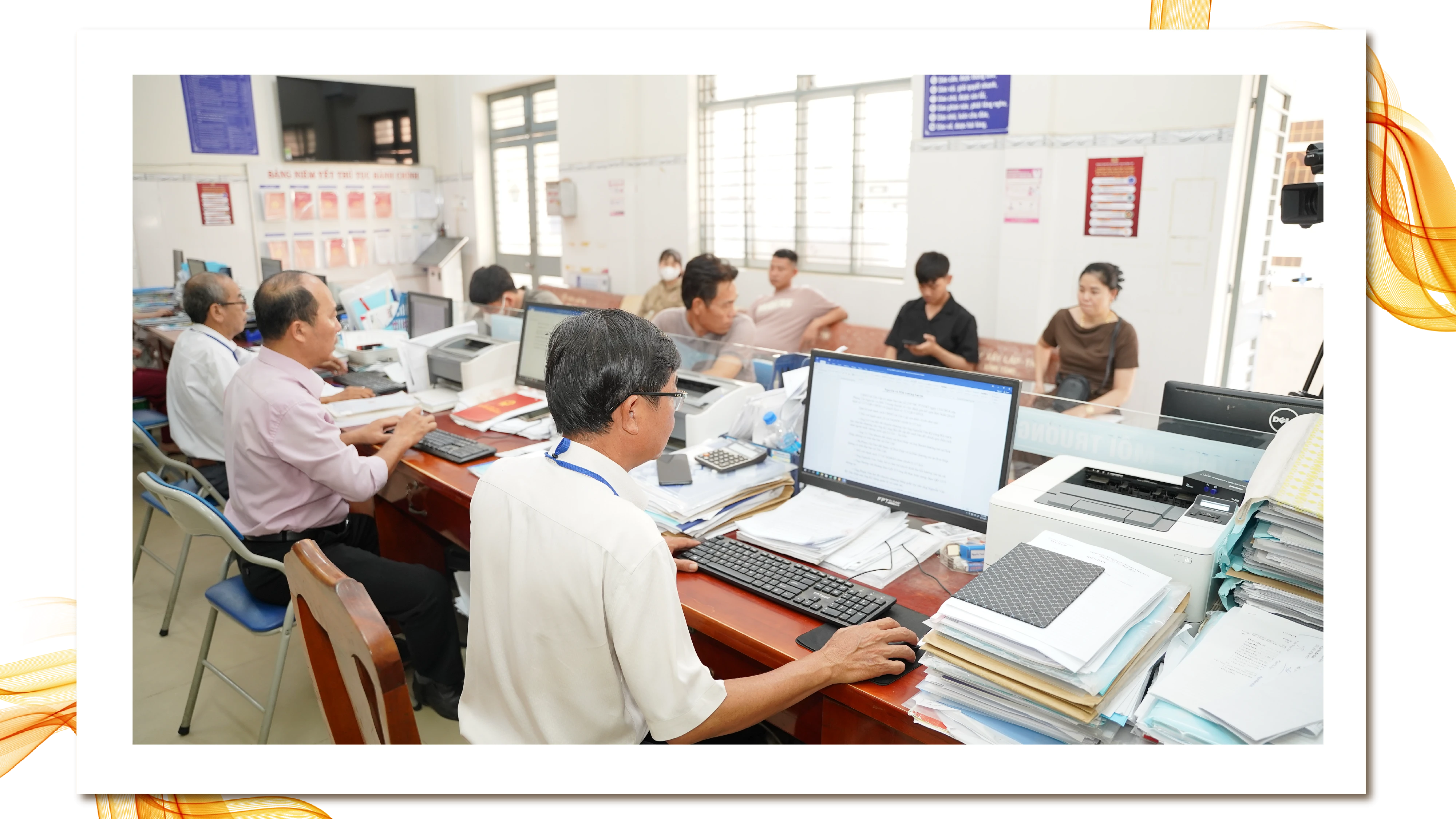 Bộ phận Tiếp nhận và trả kết quả UBND xã Tân Lập, huyện Tân Biên