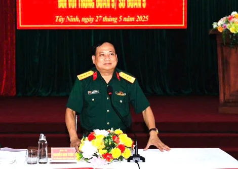 Cục Chính trị Quân khu 7: Kiểm tra hoạt động công tác Đảng, công tác chính trị tại Sư đoàn 5