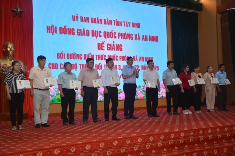 Hoàn thành bồi dưỡng kiến thức quốc phòng và an ninh năm 2025