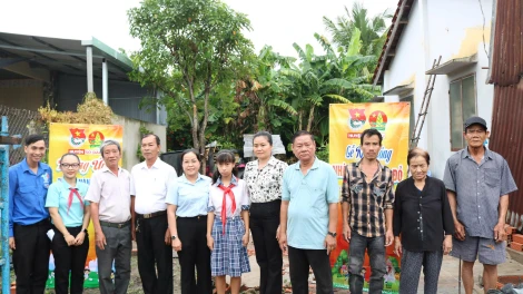 Gò Dầu: Khởi công xây dựng 2 căn nhà Khăn quàng đỏ