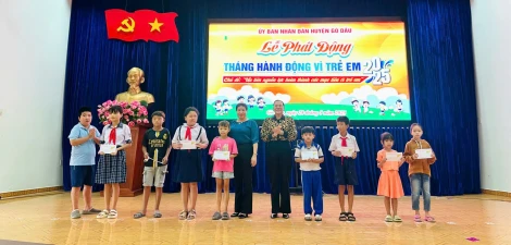 Gò Dầu: Phát động Tháng hành động Vì trẻ em năm 2025