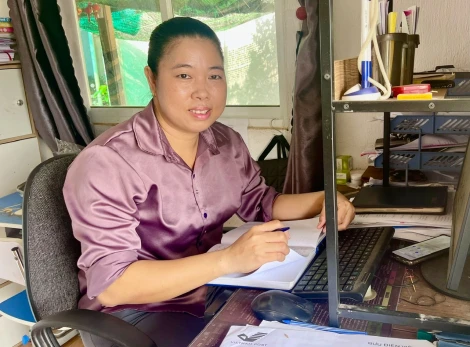 Nữ trưởng ấp 8X năng động
