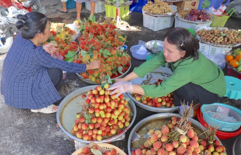 Nhộn nhịp chợ tết Đoan Ngọ 2025