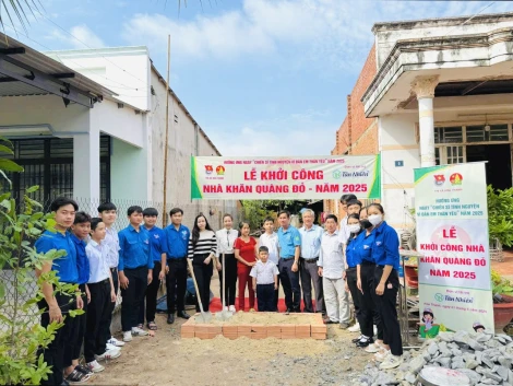 Hoà Thành: Khởi công xây dựng nhà Khăn quàng đỏ