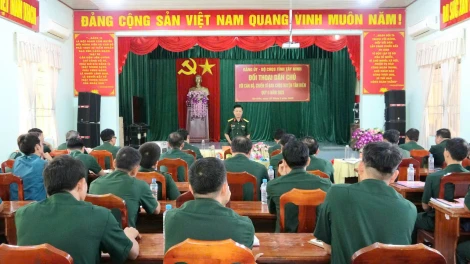 Bộ Chỉ huy Quân sự tỉnh: Đối thoại với cán bộ, chiến sĩ Ban Chỉ huy Quân sự huyện Tân Biên