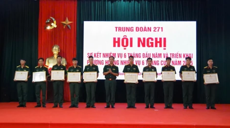 Trung đoàn 271: Đoàn kết, thống nhất, hoàn thành thắng lợi nhiệm vụ năm 2025