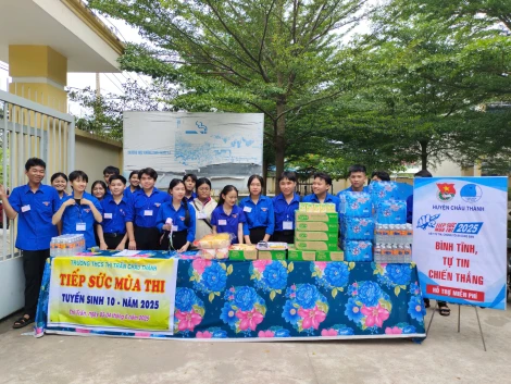 Huyện đoàn Châu Thành: Tiếp sức mùa thi kỳ thi tuyển sinh lớp 10