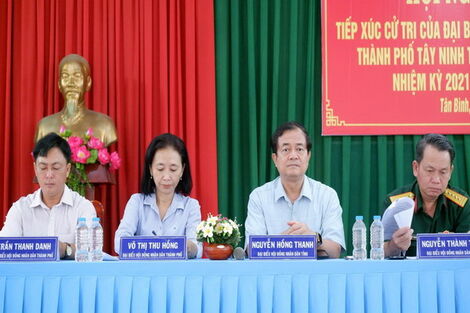 Cử tri xã Tân Bình, thành phố Tây Ninh: Cần triển khai đồng bộ khi lắp đặt cống thoát nước