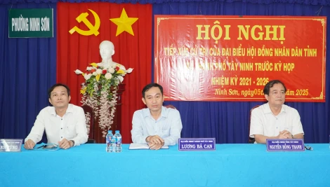 Cử tri phường Ninh Sơn, thành phố Tây Ninh kiến nghị sớm xử lý tình trạng ngập úng cục bộ ở địa phương