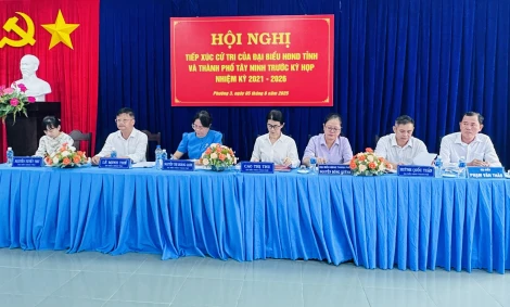 Đại biểu HĐND tỉnh, thành phố Tây Ninh tiếp xúc cử tri phường 3