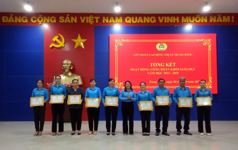 Thị xã Trảng Bàng: Nhiều tập thể, cá nhân được khen thưởng trong phong trào thi đua lao động giỏi, xây dựng tổ chức Công đoàn vững mạnh