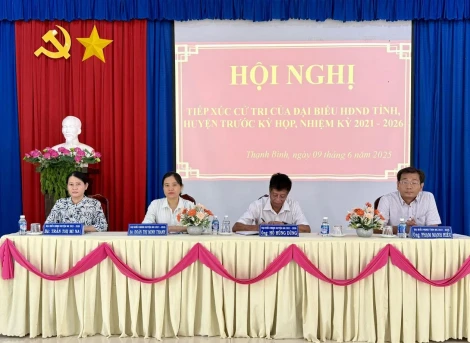 Cử tri xã Thạnh Bình kiến nghị nhiều vấn đề dân sinh, giao thông và y tế