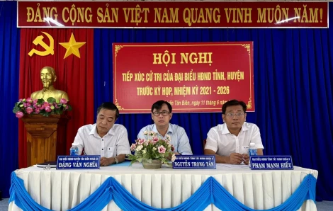 Cử tri thị trấn Tân Biên kiến nghị nhiều vấn đề dân sinh