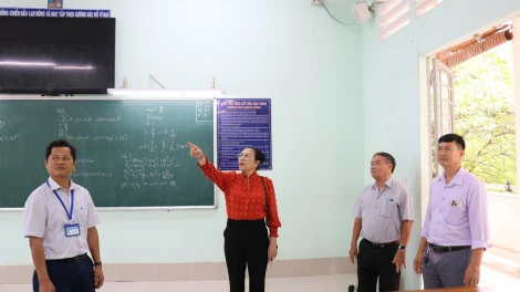 Gò Dầu: Kiểm tra điều kiện các trường học, chuẩn bị kỳ thi tốt nghiệp THPT