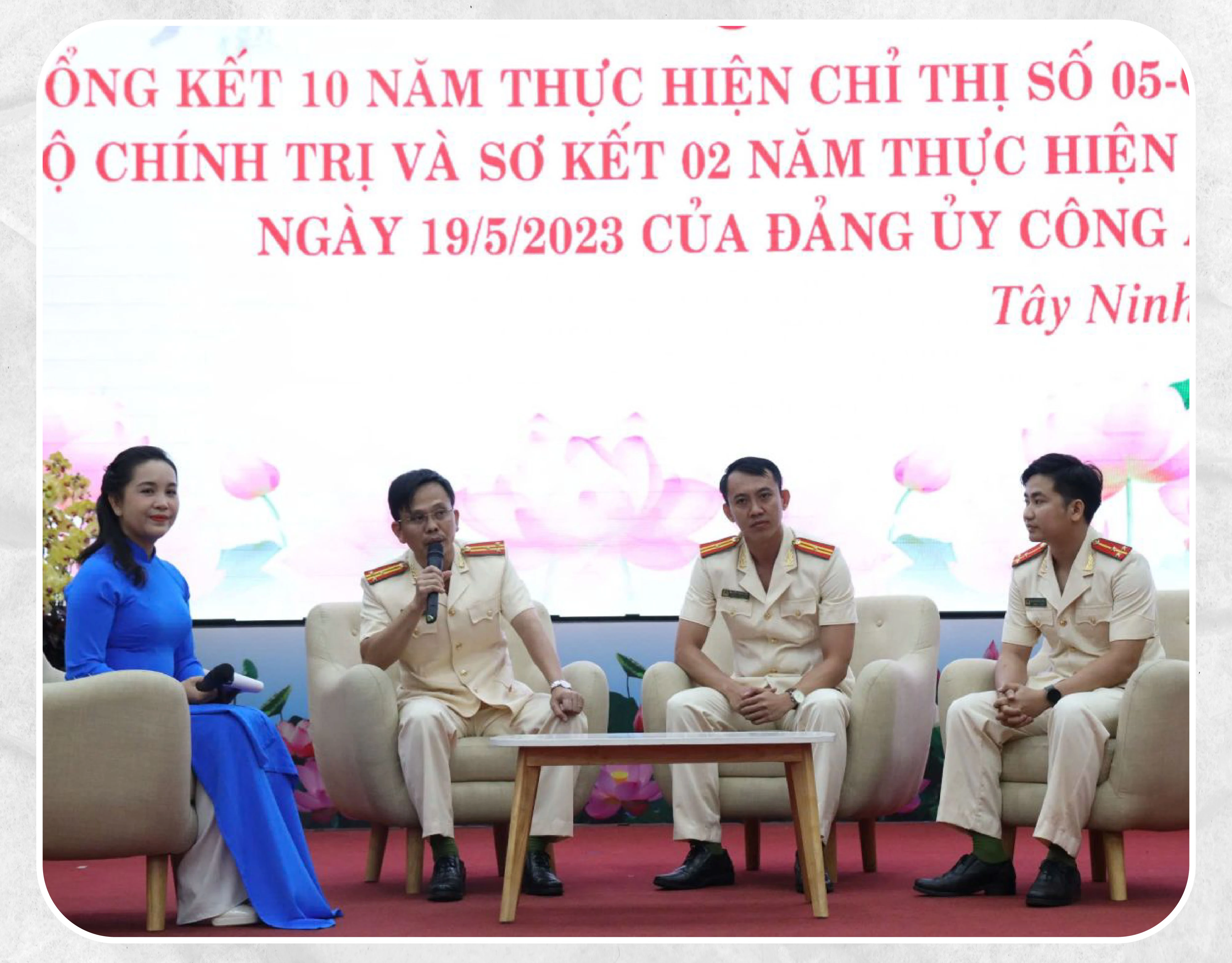 Công an Tây Ninh giao lưu với các tập thể, cá nhân điển hình trong học và làm theo Bác.