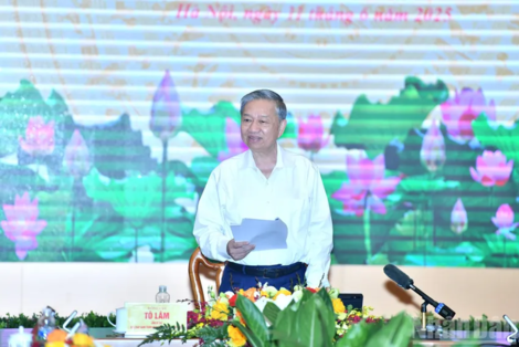 Tổng Bí thư Tô Lâm: Đấu tranh, phản bác các quan điểm thù địch, đặc biệt trước, trong và sau Đại hội XIV