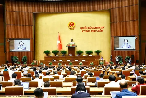 Quốc hội biểu quyết thông qua việc sắp xếp đơn vị hành chính cấp tỉnh